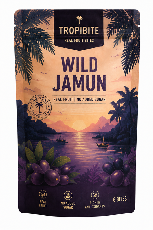 TropiBite Wild Jamun fruit bites pouch